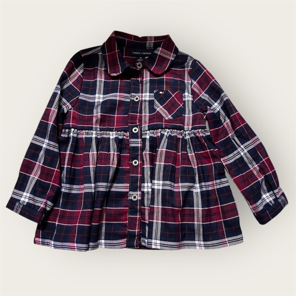 Plaid Long Sleeve Kids Shirt